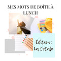 250+ mots de boîte à lunch - Ma Vie Simplifiee